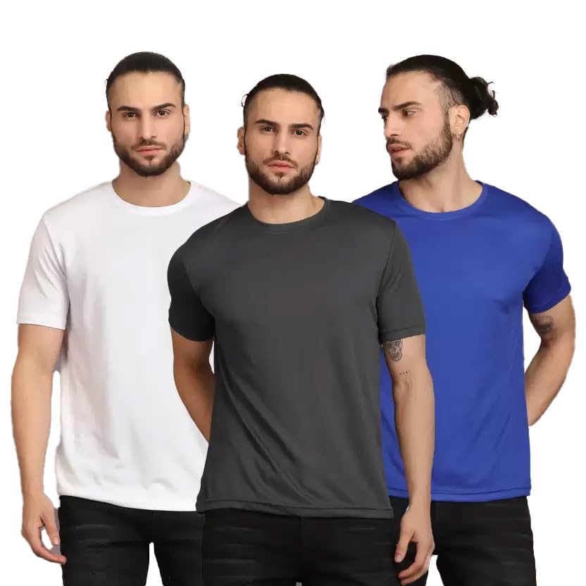 Image of INKKR Men's Solid Regular Fit T-Shirt