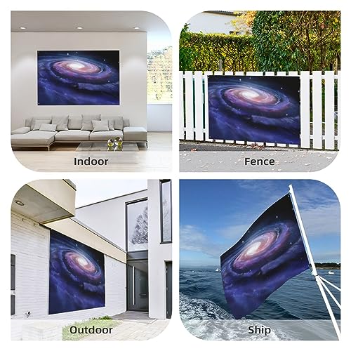 Drapeau photo de l'espace 1,2x1,8m double face pour jardin