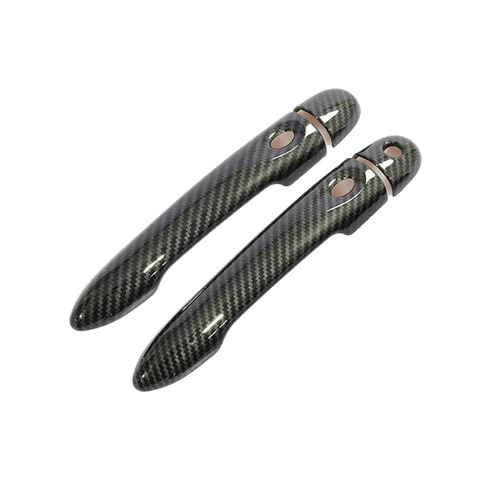 Poignées porte extérieure Clio 4 carbone noir brillant accessoires Lutecia 2012