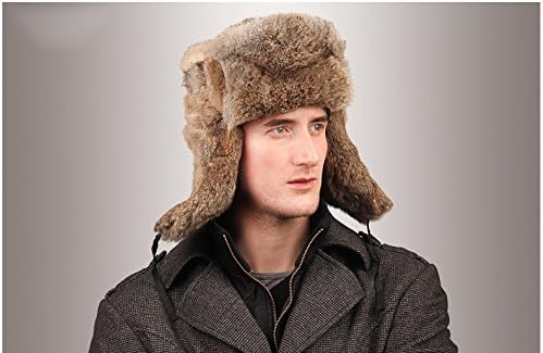 Vista 6 de URSFUR Sombrero de hombre de piel completa rusa Ushanka Trooper multicolor