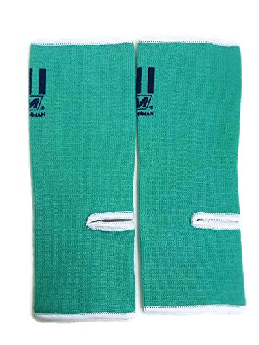 MTF Muay Thai Ankle Supports Pain Foot Wrap Guard for Muay Thai Kick Boxing MMA - Size L (PAIR)