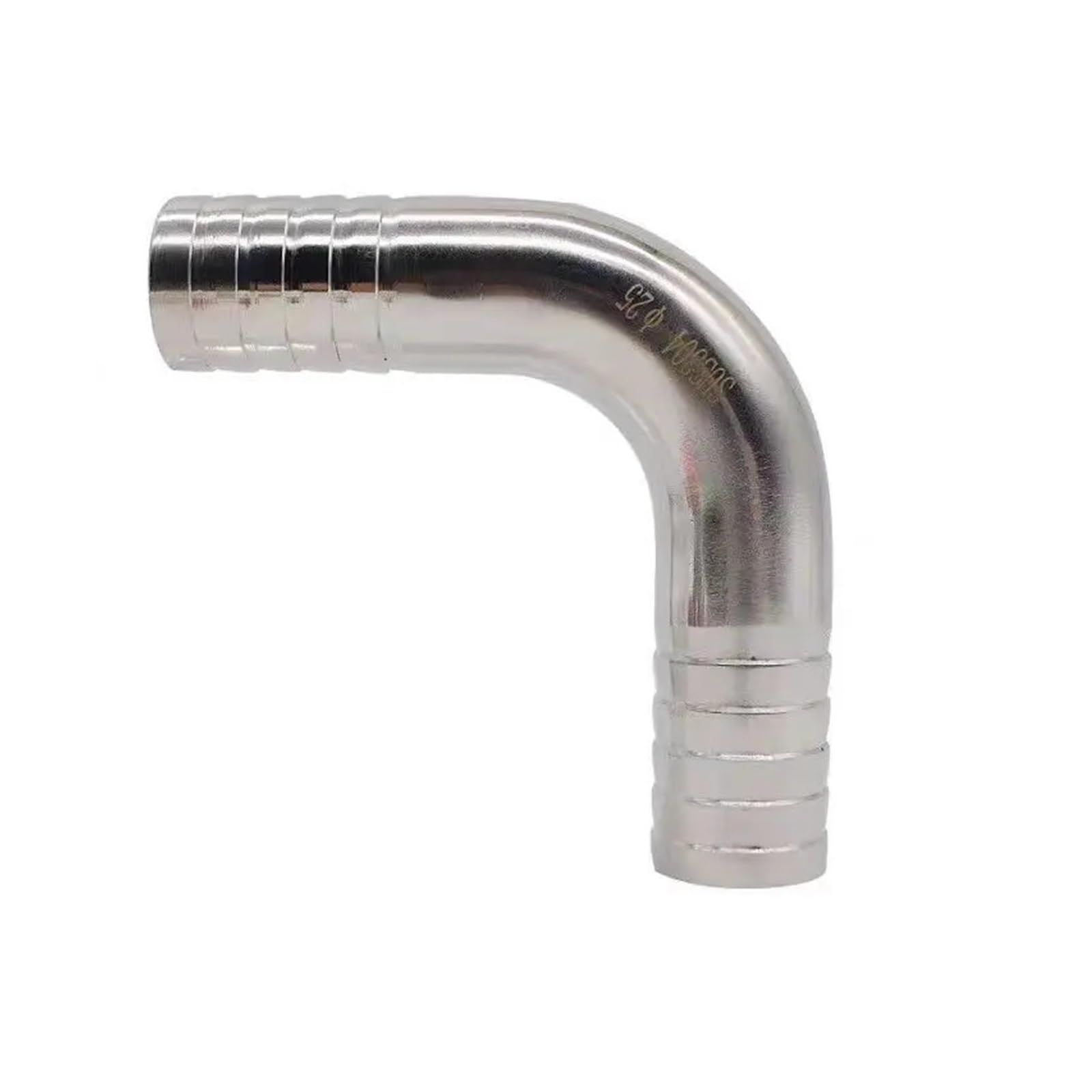 1pc Fit Tube I.D 51mm Hose Barbed 304 Stainless Steel 90 Degree Elbow Pipe Fitting 5.0
