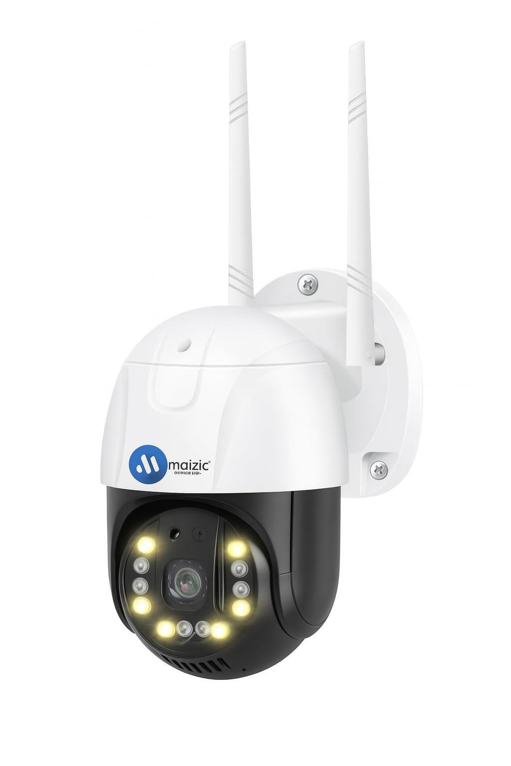 maizic smarthome 4g sim ptz rotation full hd 1920x1080p smart security camera 4 irs colored night vision waterproof motion detection/tracking alarm sd card slot