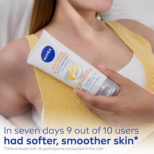 NIVEA Skin Firming & Anti Wrinkle Neck & Chest Cream, Q10, Creatine, 6.7 Oz - image 7