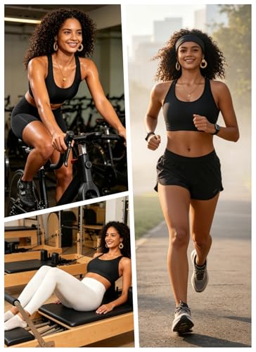 Image of Sports Bra Bikini Top Only - Criss Cross Scoop Neck Swimsuit Top for Women