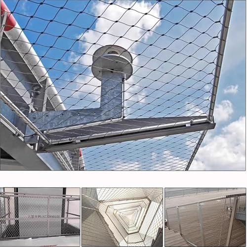 Filet de sécurité acier inoxydable 304 pour protection de balcon 0.8x8m