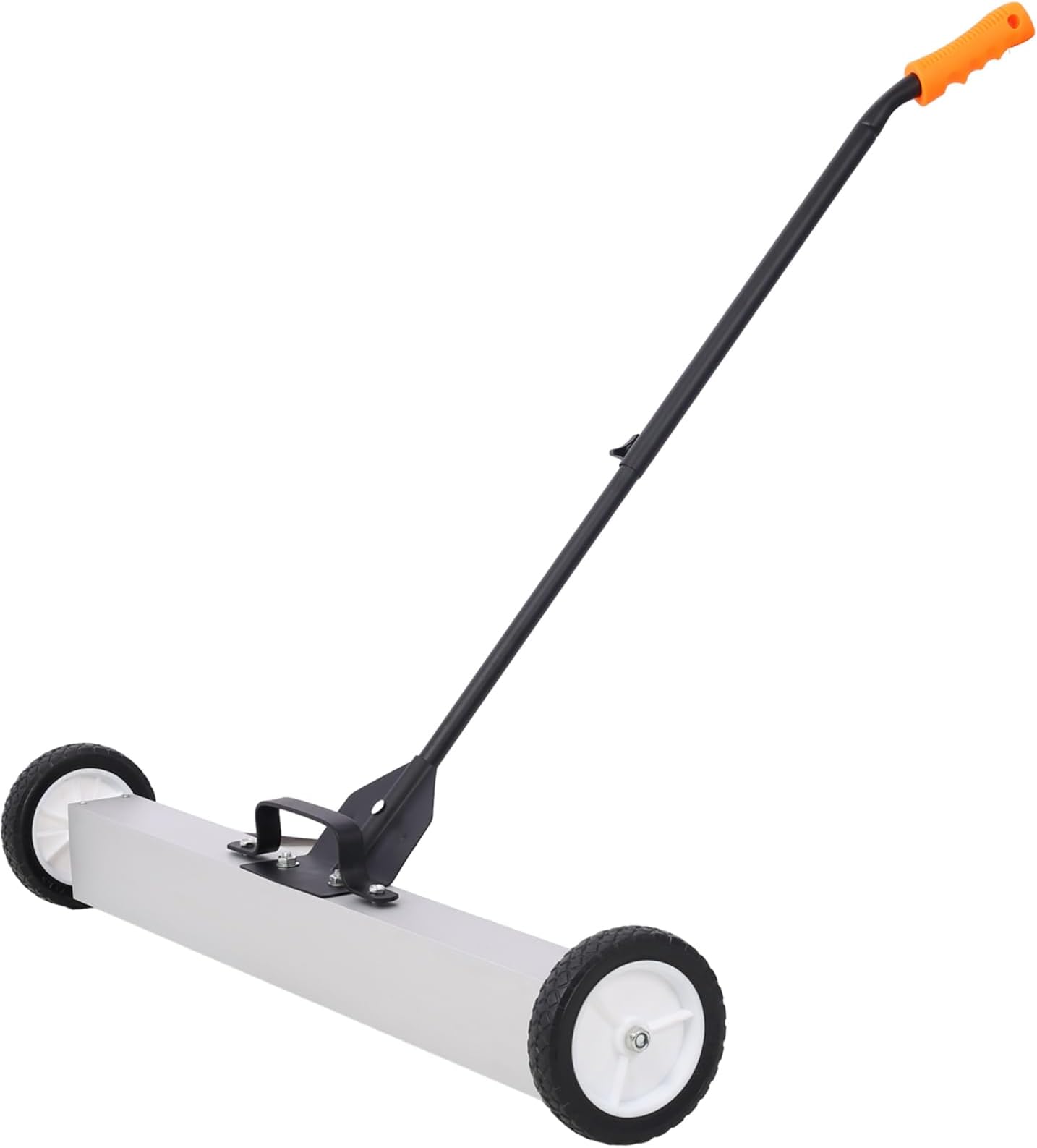 36" Rolling Magnetic Pick-Up Sweeper, Heavy Duty Push-Type with Release, for Nails Needles Screws Collection,30 Pound Capacity, Easy Cleanup of Workshop Yard Garage