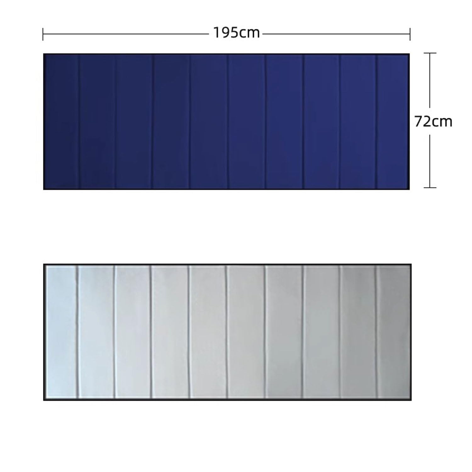 Feldbett Auflage 195 * 72CM Camping Klappbare Matratze Mehrzweck für Feldbett Campingbett Gartenliege Sonnenliege auch Als Schlafmatte oder Reisedecke, für Camping, Garten, Outdoor
