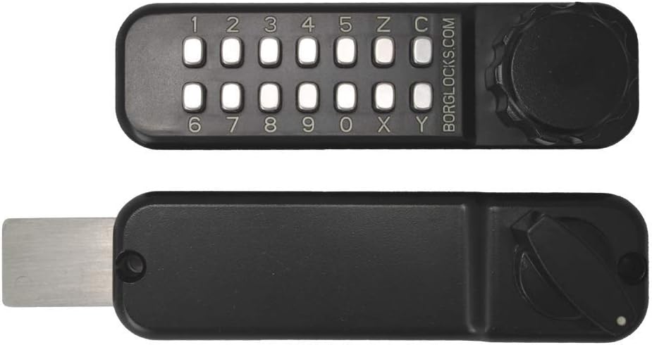 BORG LOCKS BL2615 Marine Grade Pro Digital Horizontal Rim Deadbolt Lock - LH