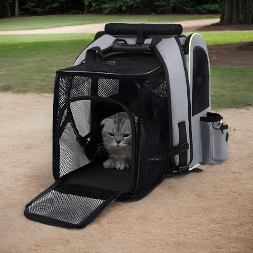 Sac à dos pour chat extensible idéal pour le camping et les sorties - 4
