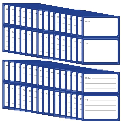 Étiquettes d'adresse de retour vierges To From autocollantes pour enveloppes et colis x120