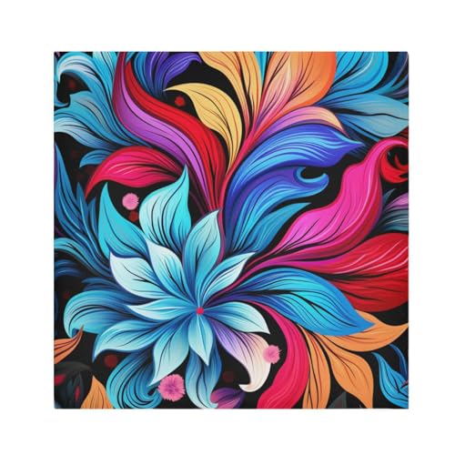 Servilletas de Tela con Flores Multicolor Pack de 6 miniatura 1