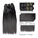 Selina Straight Human Hair Bundles With Closure 8 8 8 8+8 Inch 4x4 Lace Closure 100% Brazilian Virgin Human Hair 4 Bundles Wiht Closure Deals Hair Extensions Qucik Weave Bundles Natural Black