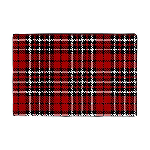 Tapis écossais anti-tache Ruchen tapis durable facile à nettoyer