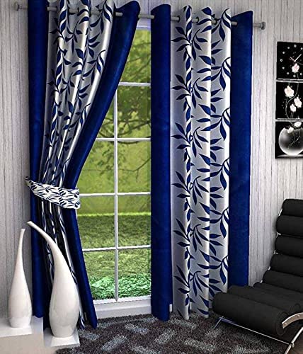 Blexos Door Curtains 7 Feet Long | Yarn Polyester Curtains | Premium Screens for Home Office | Prada for Living Room Bedroom | (Blue, 1pc) (B0BWKC9MJN) Amazon Price History, Amazon Price Tracker
