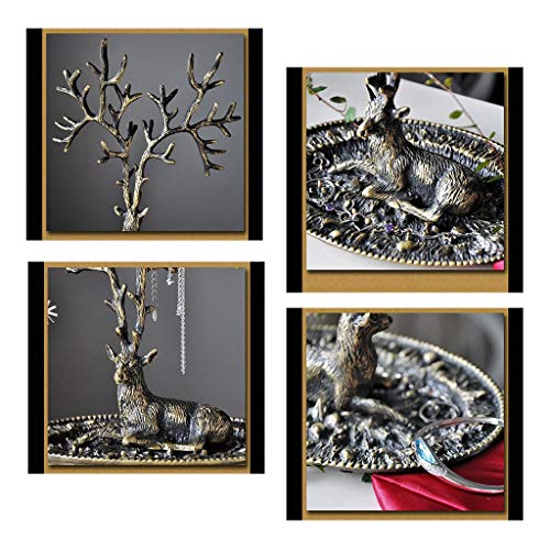 Rangement bijoux arbre vintage support boucles d'oreilles et colliers - 4