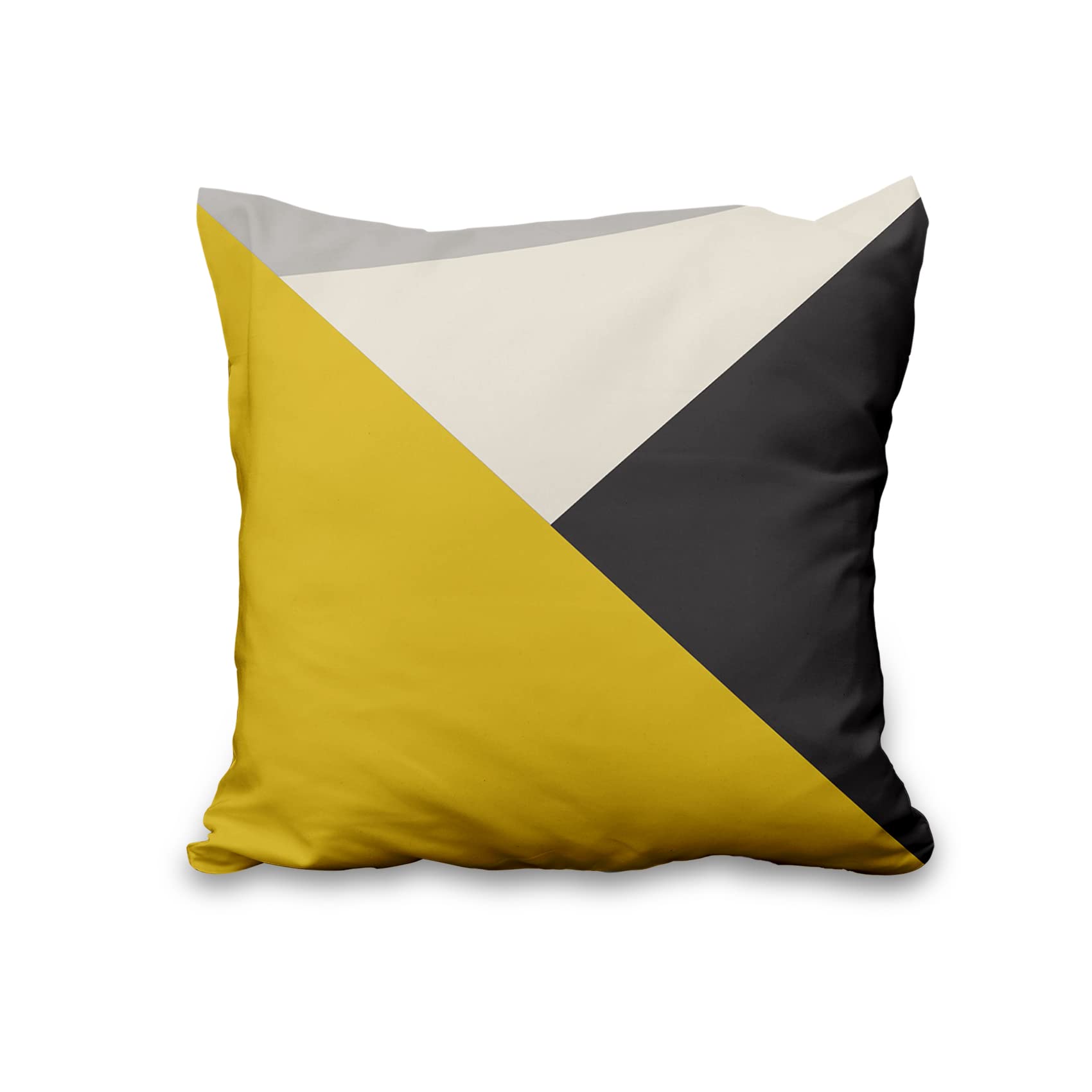 Aoihrraan Kussenslopen Oranje Wit Grijs Modern Geometrisch Patroon Vierkant Zachte Korte Pluche Kussenslopen Woondecoratie Voor Woonkamer Bank Outdoor Tuin Bank, 55x55cm Set van 4