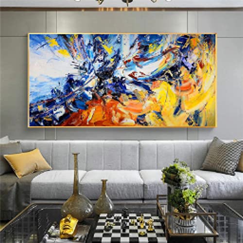 Impression sur toile ville colorée pluie paysage photos mur art salon décor 60x120cm