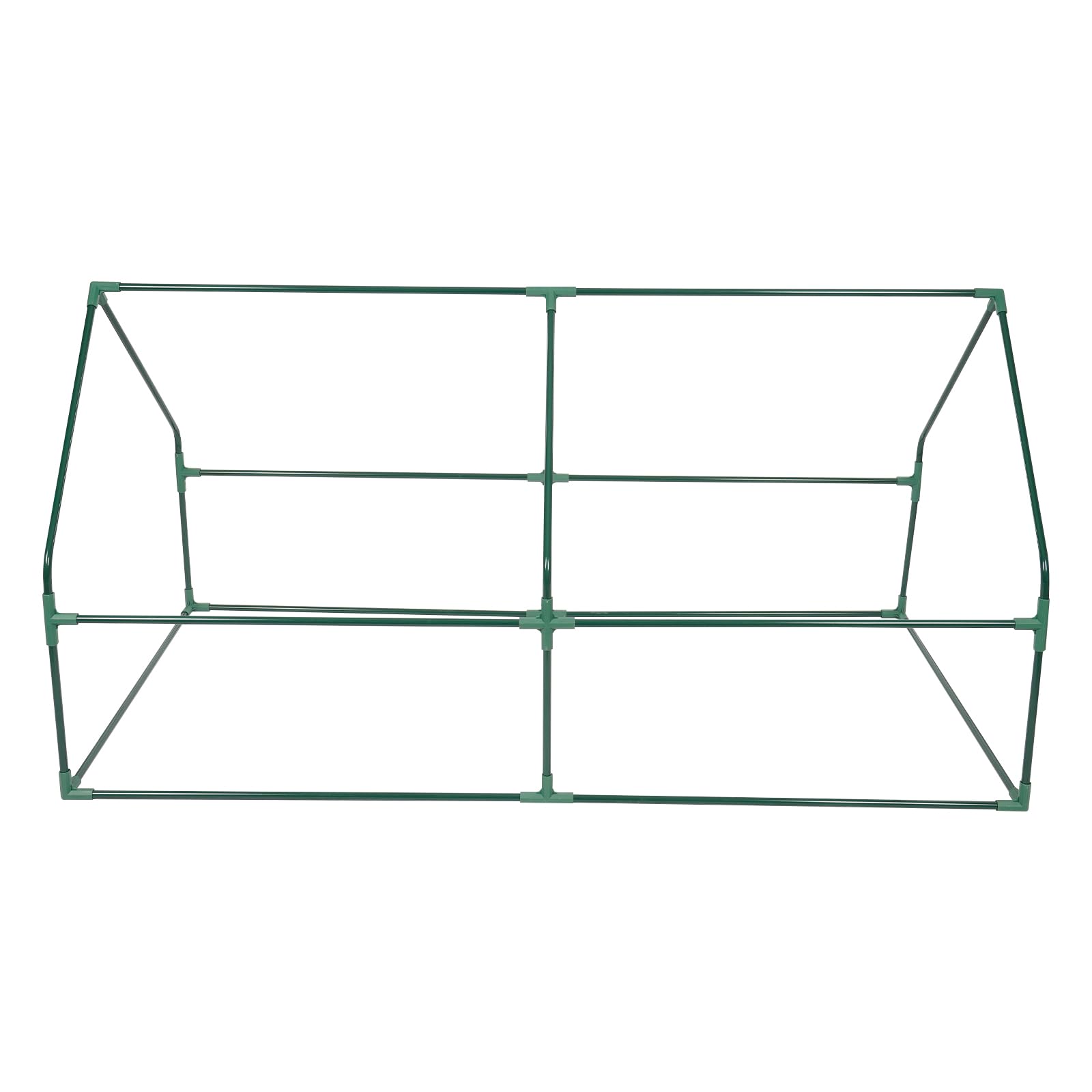 Szklarnia foliowa inspekt, szklarnia z 10 klipsami, metalowa rama, 120 x 60 x 50 cm, przezroczysta, foliowa szklarnia chroni przed zimnem, deszczem i mrozem