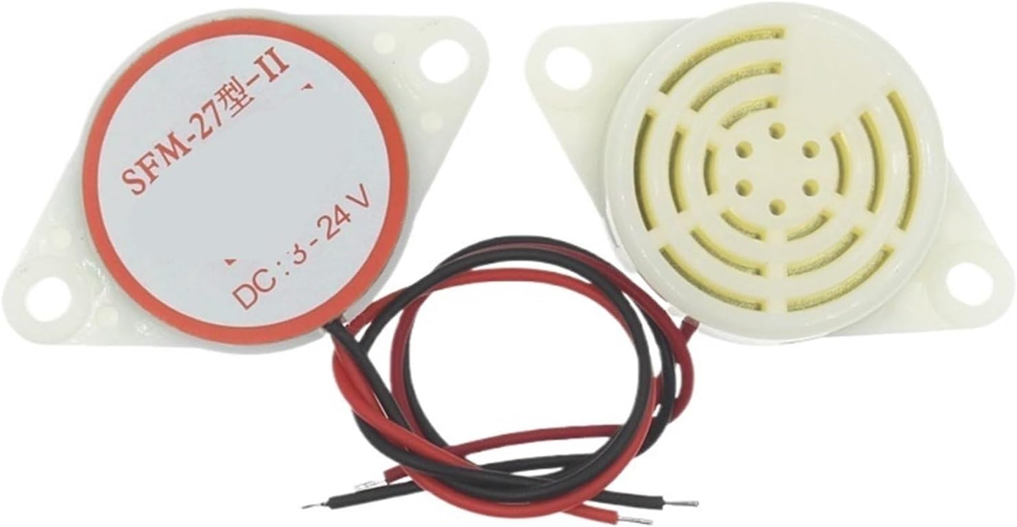 1Pcs IT 95DB Alarm High-Decibel 3-24V 12V Electronic Buzzer Beep Continuous for SFM-27(Intermittent Alarm)