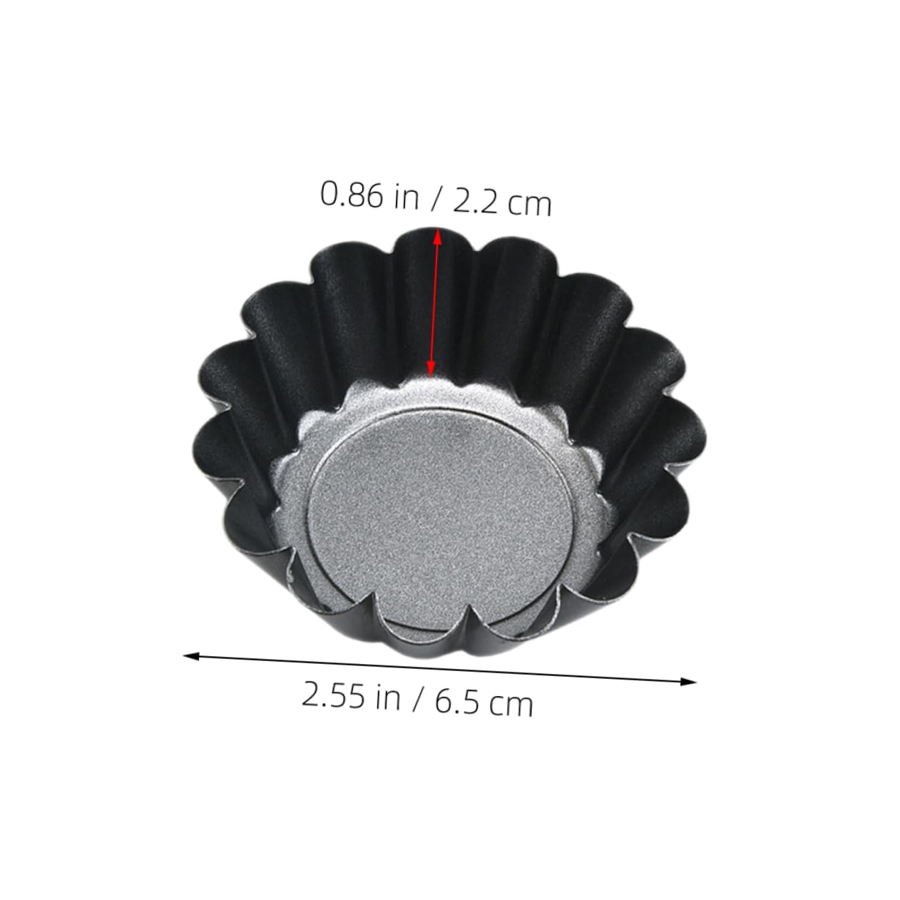 STOBAZA 14pcs Mini Egg Tart Molds: 2.5