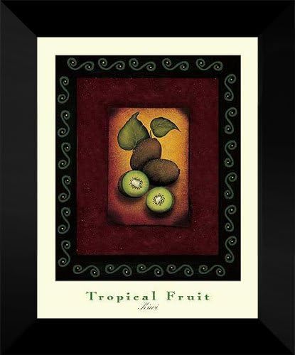 Jessica Fries FRAMED Print 15x18 "Tropical Fruit Kiwi"