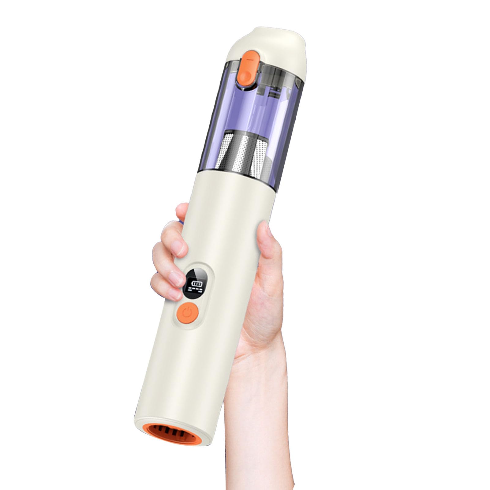 Aramox Aspirapolvere Portatile Senza Fili, Aspirapolvere Portatile per Auto con Aspirazione 14.000 Pa, Motore Brushless 60.000 Giri/min, ABS Ricaricabile 4 in 1 USB per di Animali Domestici, Auto,