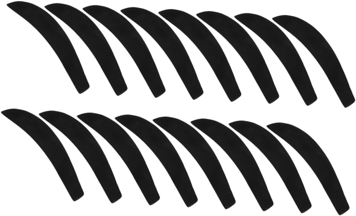 Unomor 48pcs Flocking Shoulder Pads for Clothes Hangers - Garment Support Prevents Deformation for Suits and Coats