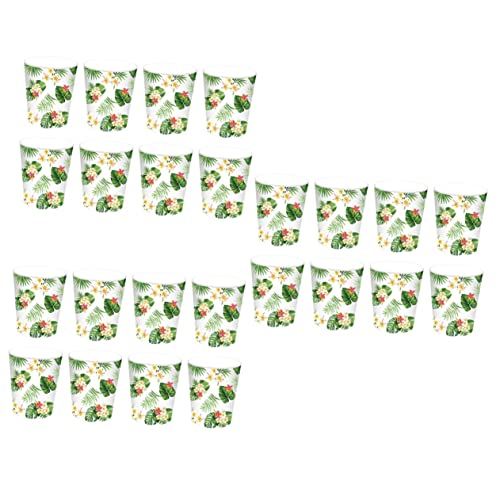 NOLITOY 48 Peças De Copos De Papel Descartáveis ​​Luau Decorações De Festa Decorações Havaianas Copo