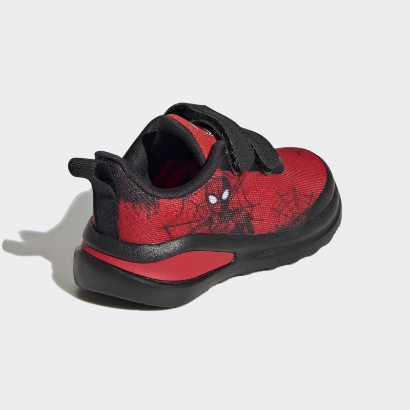 Image of adidas Kids Fortarun Running Shoe, Vivid Red /Core Black /White (Spider-Man), 9.5 US Unisex Toddler