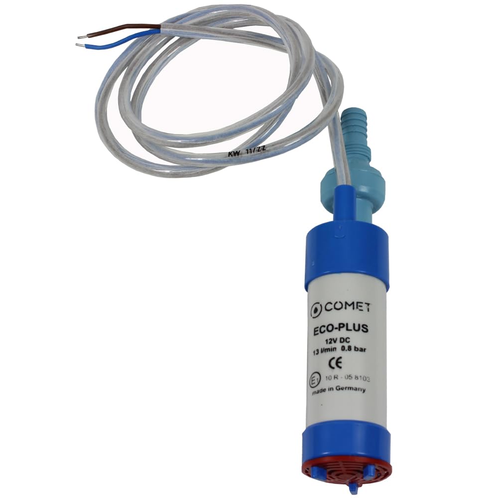 ECO-Plus, pompa sommersa con valvola di ritegno e filtro 12 V, 10 l/min