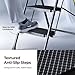 Step Ladder 3 Step Folding Step Stool Step Ladder with Wide Anti-Slip Pedal Step Stool Foldable for Adults Lightweight, Portable Steel Use for Home and Office
