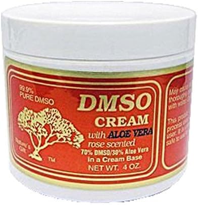 New - DMSO Cream with Aloe Vera Rose Scented - 4 oz