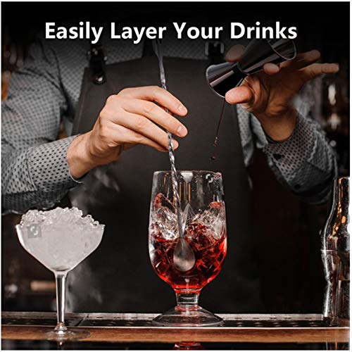 Kit de bartender 6 piezas coctelera acero inoxidable 550ml miniatura 4