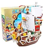 JOKBEN One Piece Thousand Sunny Piratenschiff Baukasten DIY Konstruktionsspielzeug Bauklötze Spielzeug Bausatz Kompatibel Mit Lego Fügen Sie Anime Heroes Figuren (normal, B)