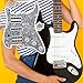 BQLZR Black White Zebra Color 3-ply HSH Electric Guitar Loaded Prewired Pickup Pickguard for Electric Guitar