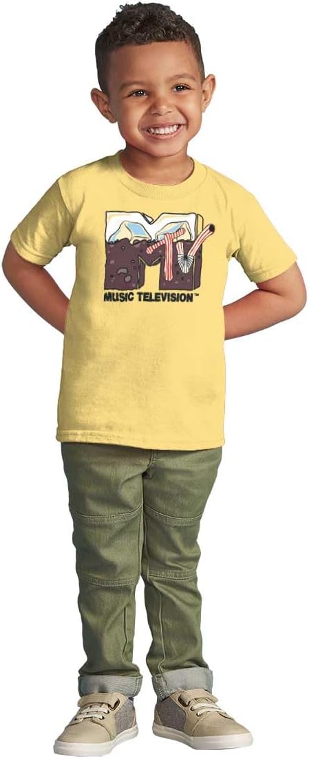 Cool Retro MTV Soda Pop Drink Logo Toddler Boy Girl T Shirt