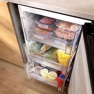 Cecotec CoolMarket TF 97 L Congelatore Verticale da tavolo 97 litri, Classe Energetica E, Design compatto, Porta reversibile, 3 cassetti, Dimensioni 55,1 x 57,5 x 83,5 cm, Colore Inox