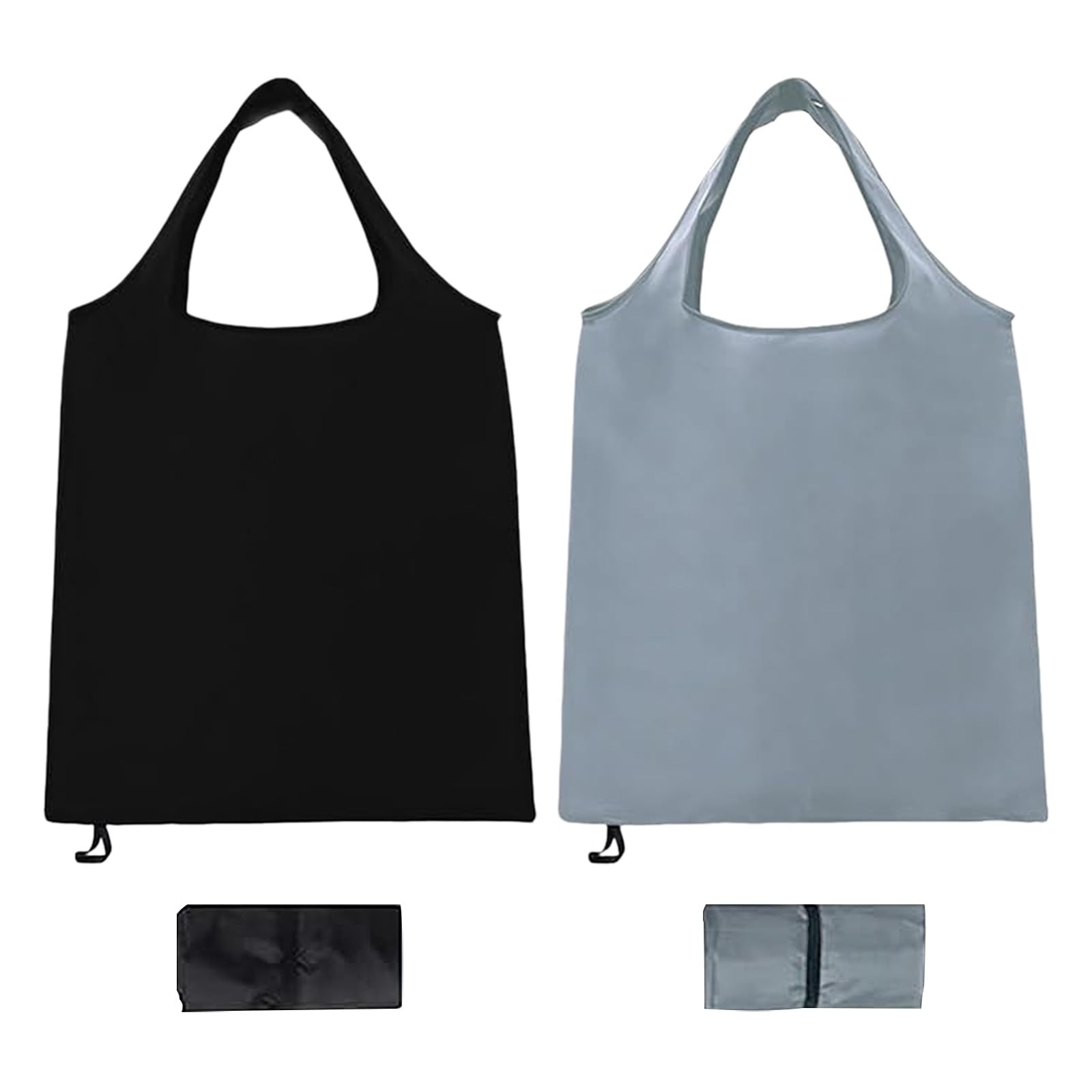 PureSphere 2-Pack Foldable Reusable Shopping Bags, Waterproof Polyester