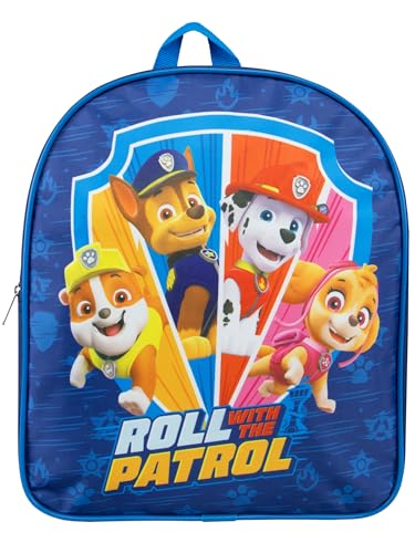 PAW PATROL Kindergartenrucksack | Chase Und Marshall Vorschulrucksack Jungen | Kindergarten Rucksack Für Jungs | Eine Größe Blau