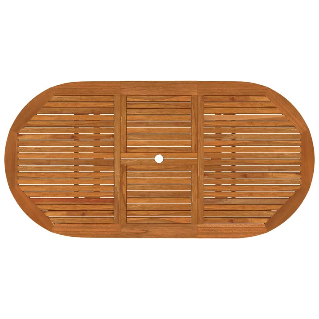 vidaXL Tavolo da Giardino 200x100x75 cm in Legno Massello di Eucalipto
