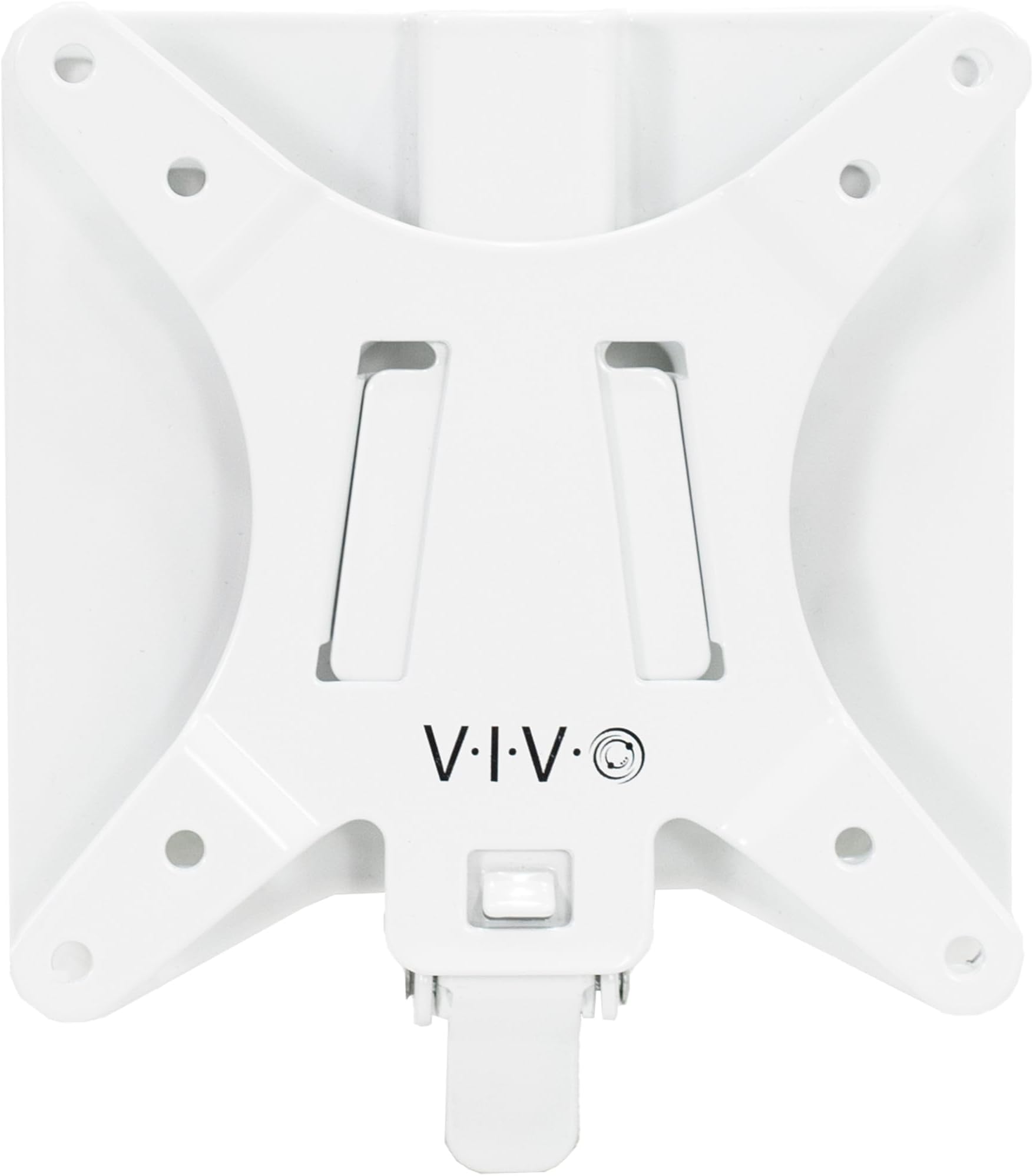 VIVO Adapter VESA Mount Quick Release Bracket Kit, Stand Attachment and Wall Mount Removable VESA Plate for Easy LCD Monitor and TV Screen Mounting, White, STAND-VAD2W