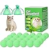 24 Pack Cat Repellent Outdoor, Natural Peppermint Oil Cat Deterrent Outdoor Indoor, Anti Cat Scratch for Furniture, Keep Cats Off Yard Garden Lawn Plants