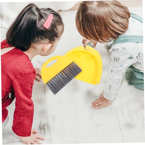 CLISPEED Mini Kehrgarnitur aus Robustem Kleiner Besen und Kehrschaufel Set für Schreibtisch Auto Büro und Zuhause Praktische Reinigungslösung für Kleine Flächen und Enge Ecken – Bild 7