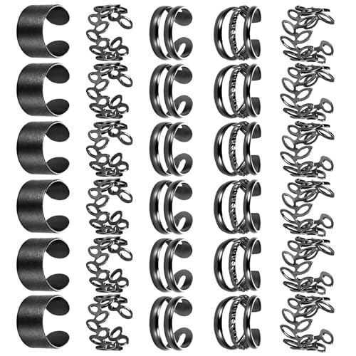 Pinzas para cabello negras, set de 30 piezas miniatura 1