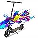 HappyBoard Trottinette Électrique Noir,8",LED,3 Niveaux de vitesse,3 Hauteurs,23KM/H,35KM,IP54,Affichage Vitesse,Scooter Electrique Tout Terrain,Moyen Transport 2 Roues Pliable,pour Adultes et Enfants