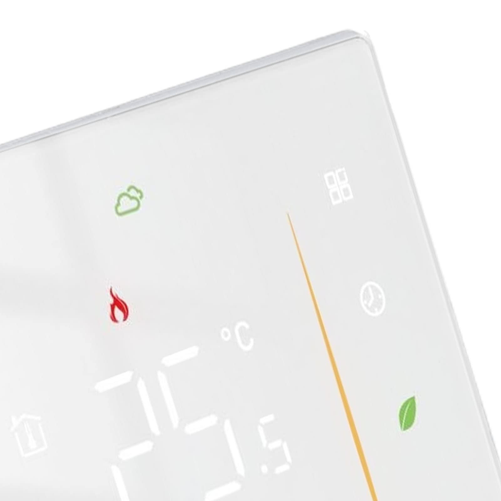 Fafeicy Termostato da Pavimento per Uso Domestico Regolatore di Temperatura Ambiente Programmabile WiFi Display LCD Touch Screen Digitale Impostazione da 41 a 95F per Soggiorno Camera da Letto di Casa