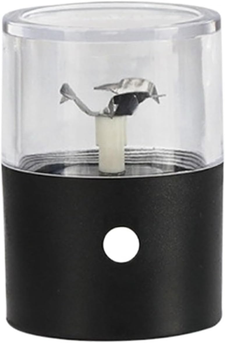 Charging Electric Herb Grinder Blade Efficient Herb Crusher Acrylic Visible Grass Shredder Home(Red)