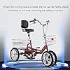 Comfort, 4 Wheel Cruiser Bike 14 Inch Tricycle for Adult With Large Basket & Seat Backrest for Recreation Shopping Picnics Exercise Multiple Colors #5