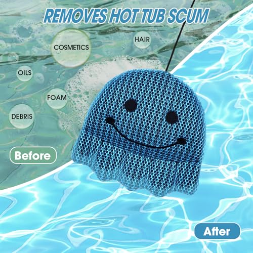 MTWEAR Hot Tub Scum Absorber, Hot Tub Accessories，Hot Tub Scum Sponge for Hot Tub Oil Absorbing Sponge for Hot Tub Skimmer, Hot Tub Sponge Scum Remover (Octopus) — view 3